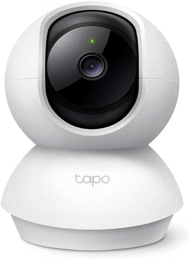 Tapo c200 360-degree smart wi-fi pan and tilt camera, 1080 p - white